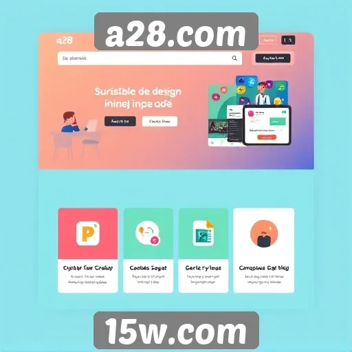 novidades no design do site a28.com
